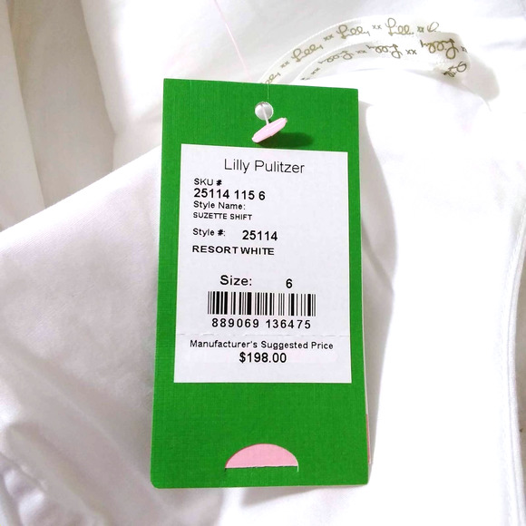 Lilly Pulitzer Suzette Resort White Shift Dress 6 - Picture 6 of 7